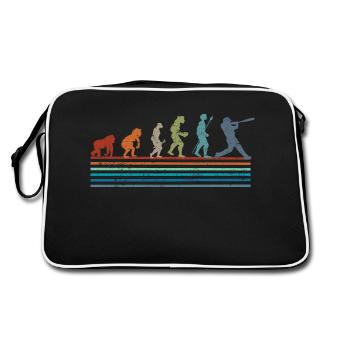 Vintage Baseball Retro Evolution - Retro Tasche - Schwarz/Weiß - Hinten