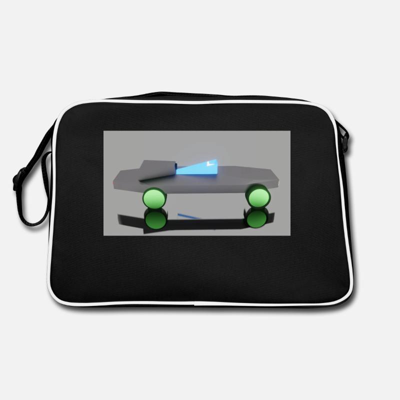 Neon Auto - Retro Tasche - Schwarz/Weiß