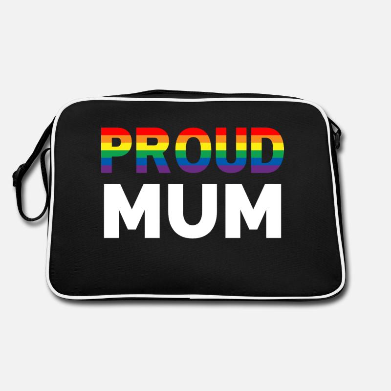 Proud Mum Rainbow Retro Bag