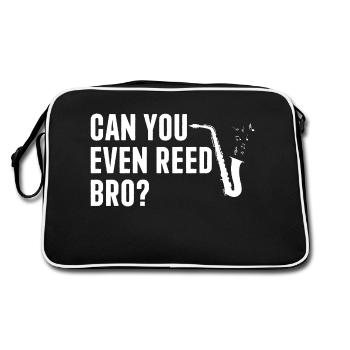 Conception de saxophone drôle pour saxophone homme femme - Sac Retro - noir/blanc - Dos