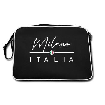 Italia - Milano - Milan - Italien - Italy - Retro Bag - black/white - Back