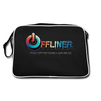 Turn Off - Retro Bag - black/white - Back