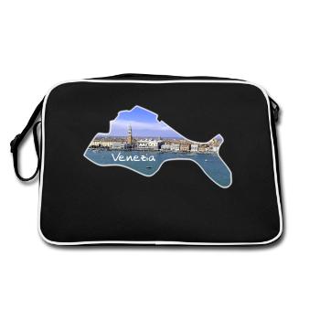 Venezia - Venice - Retro Bag - black/white - Back