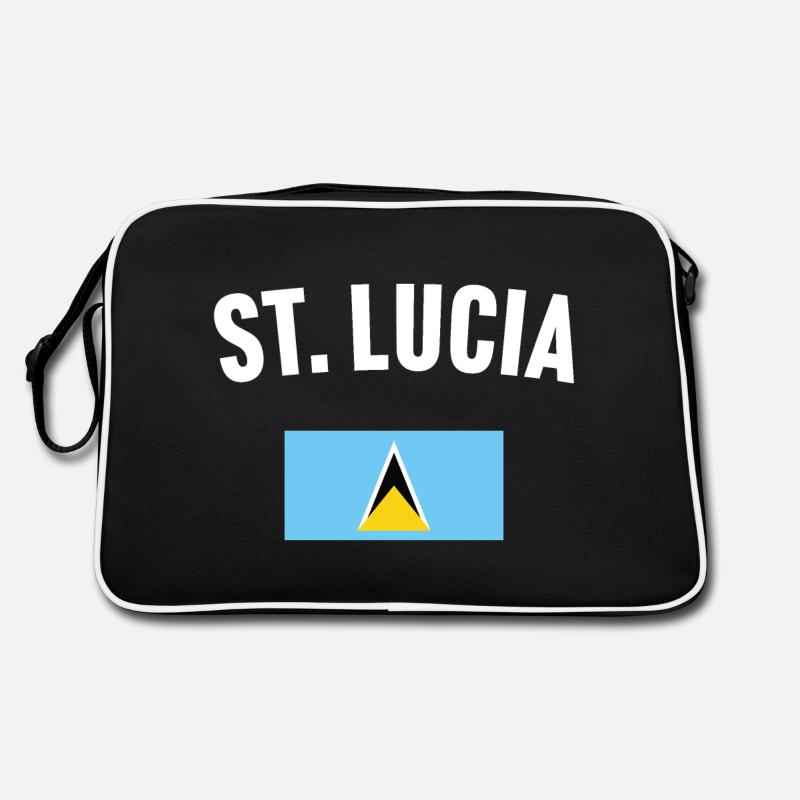 Drapeau de Sainte-Lucie Sac Retro