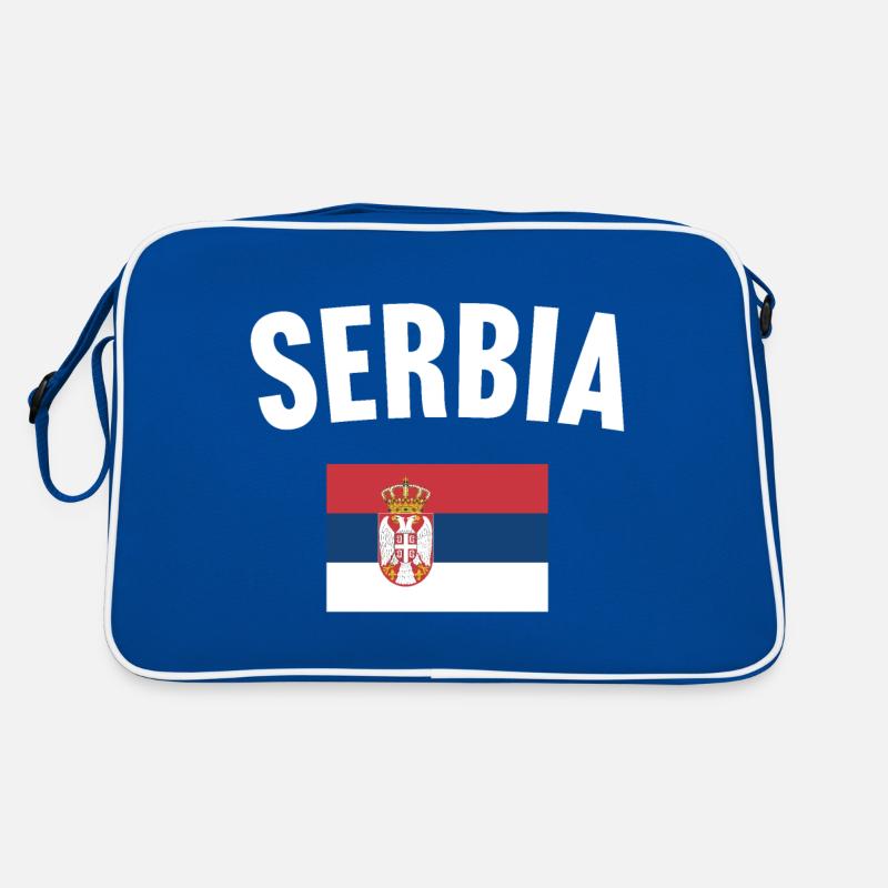 Drapeau de la Serbie Sac Retro