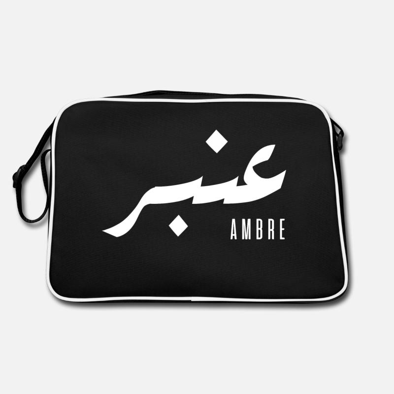 Bernsteinname auf Arabisch Retro Tasche