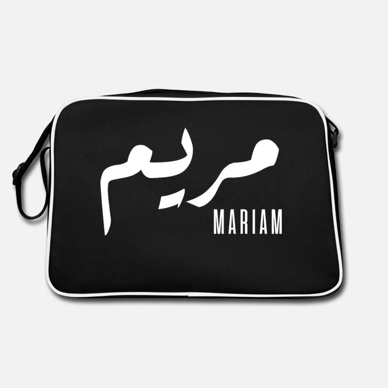 Name Mariam auf Arabisch Retro Tasche
