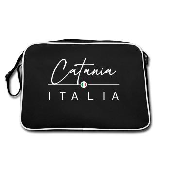 Italia - Catane - Italien - Italy - Sac Retro - noir/blanc - Dos