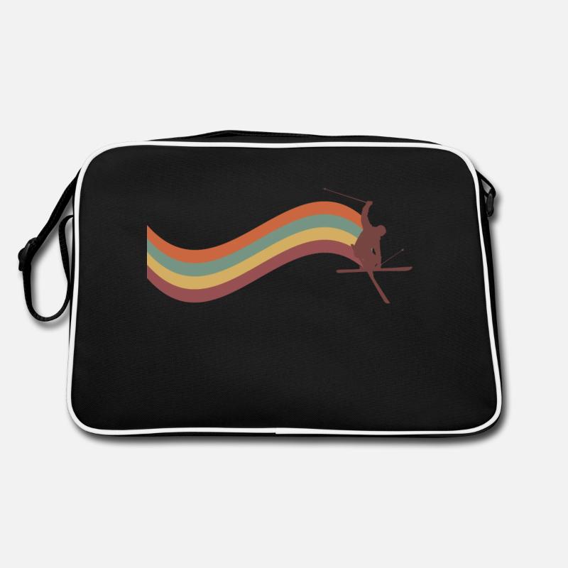 Skiing Ski Motif for Skier Skier Retro Bag