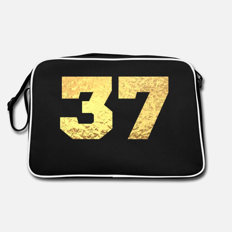 Numéro 37 paillettes doré - 37e anniversaire Sac Retro