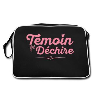 Témoin Qui Déchire - Sac Retro - noir/blanc - Dos