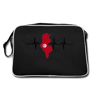 Battement de cœur Tunisie - Sac Retro - noir/blanc - Dos