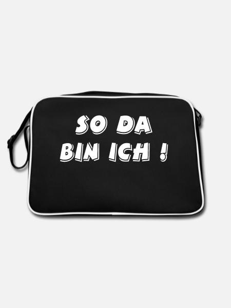 Auto - Retro Tasche - Schwarz/Weiß