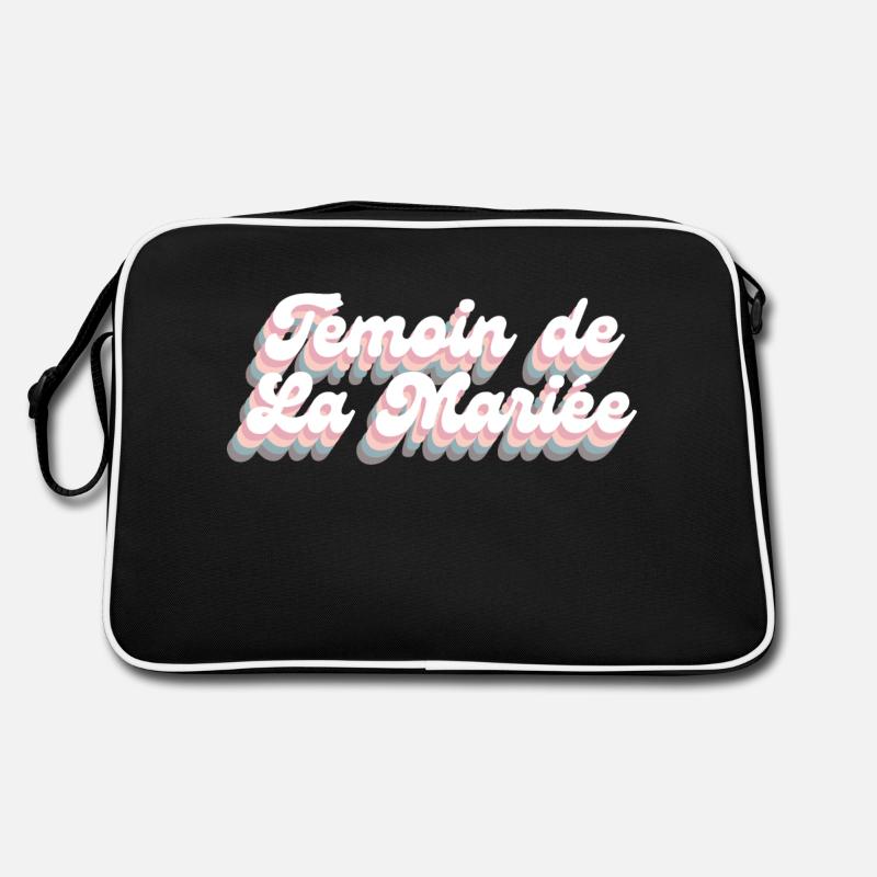 Témoin de La mariée rétro -tshirt assorti Sac Retro