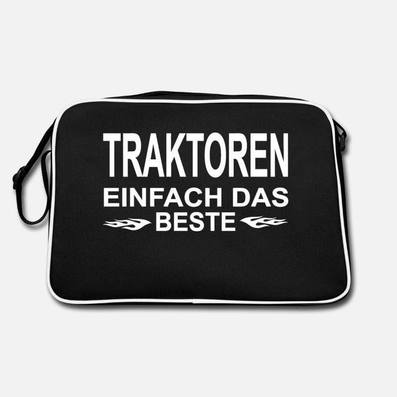 Traktor - Retro Tasche - Schwarz/Weiß