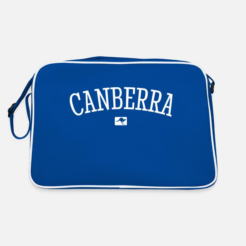 Canberra Australia Down Under Känguru Koala Retro Tasche