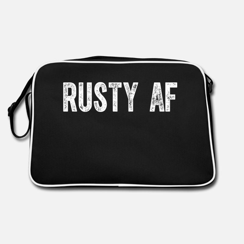 Rostige alte ungelernte Männer oder Frauen Rusty AF Retro Tasche