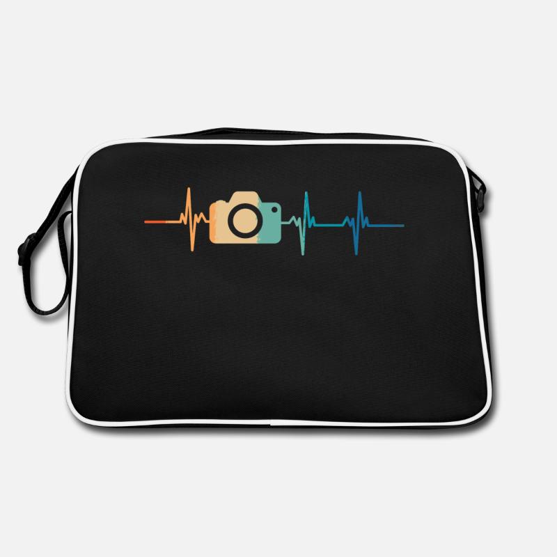 Heartbeat-Kamera - Retro Tasche - Schwarz/Weiß