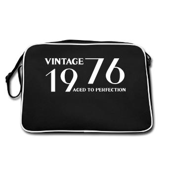 Vintage 1976 aged to perfection - Sac Retro - noir/blanc - Dos