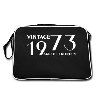 Vintage 1973 aged to perfection - Sac Retro - noir/blanc - Dos