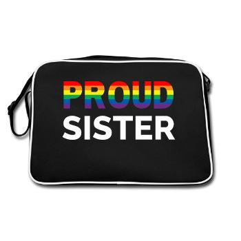 Sister Gay Pride - Retro Bag - black/white - Back