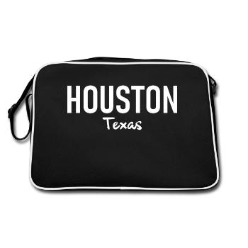 Houston - Texas - États-Unis - États-Unis d’Amérique - Sac Retro - noir/blanc - Dos