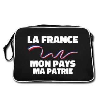 Patriote la france mon pays ma patrie - Sac Retro - noir/blanc - Dos