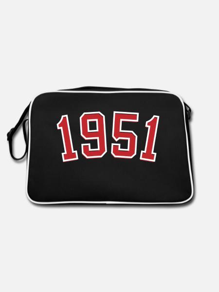 Sport year of birth 1951 - Retro Bag - black/white - Back