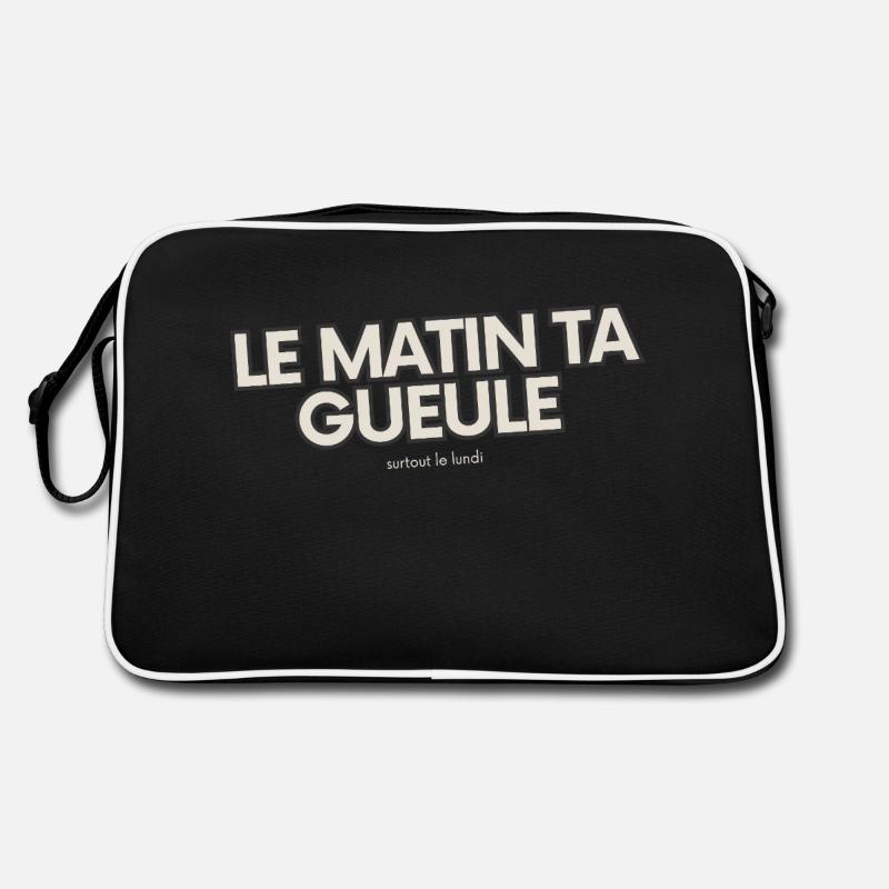 Le matin, ta gueule! Sac Retro