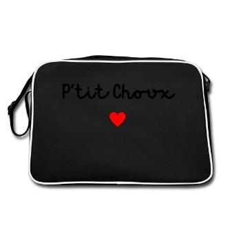 P’tit choux - Sac Retro - noir/blanc - Dos