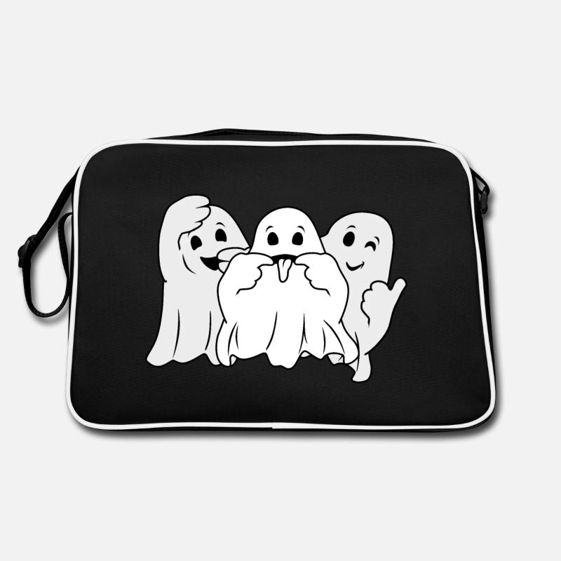 Three funny ghosts Retro Bag