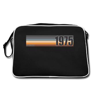 Established 1975 Classic original birthday gift - Retro Bag - black/white - Back