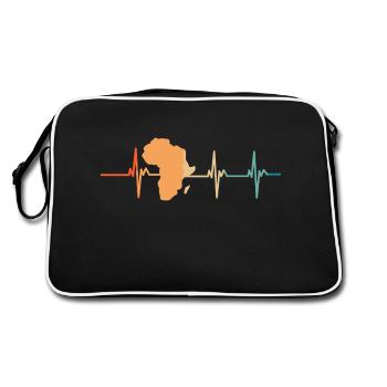 Battement de cœur Afrique - Sac Retro - noir/blanc - Dos