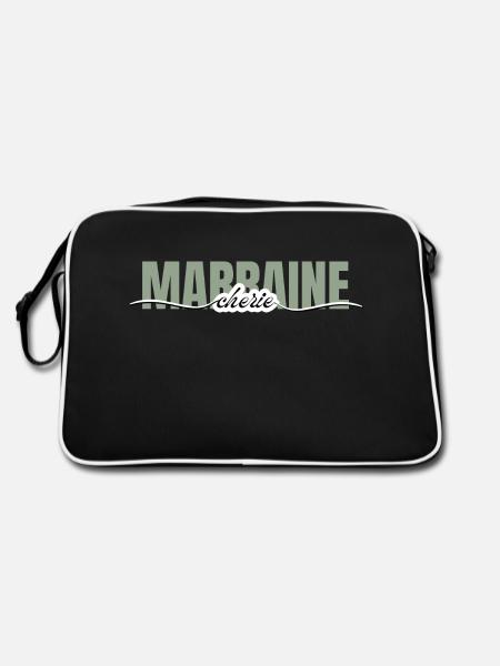 Dear Godmother - Godmother Gift - Retro Bag - black/white - Back