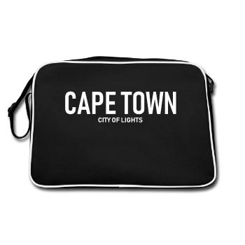 Le Cap - Ville Lumière - Afrique du Sud - Sac Retro - noir/blanc - Dos