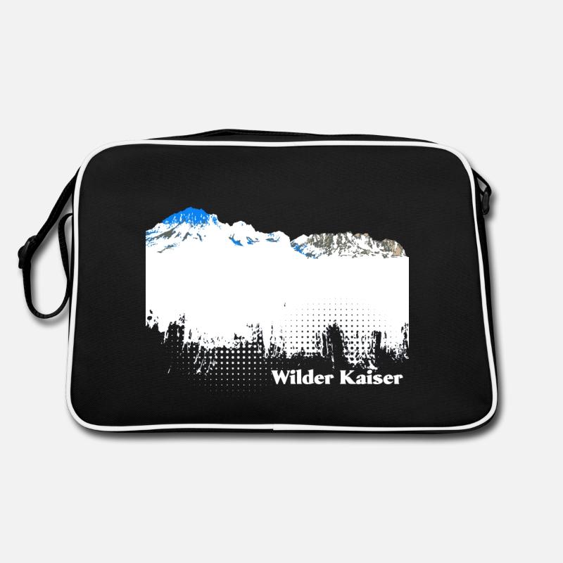 Wilder Kaiser - Retro Tasche - Schwarz/Weiß