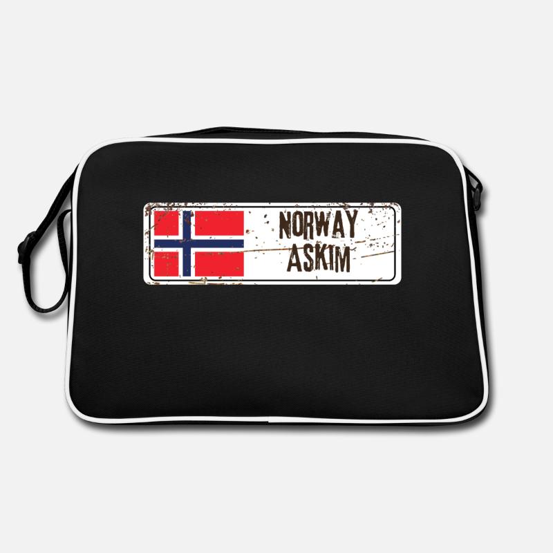 Askim Drapeau de la Norvège Sac Retro