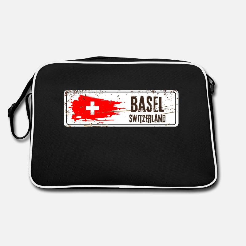 Basel Switzerland Flag Retro Bag