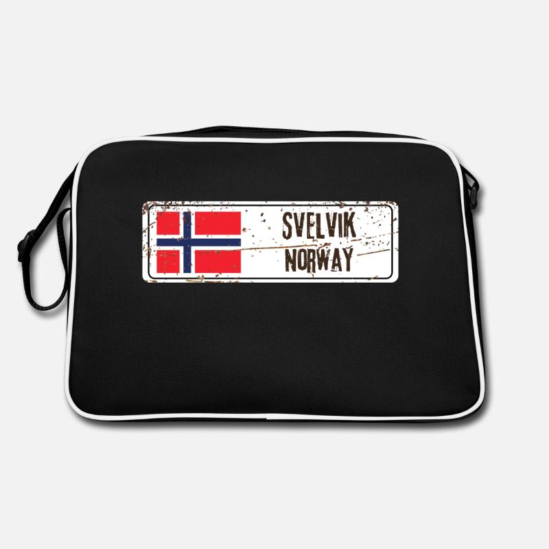 Svelvik, Norwegen Retro Tasche