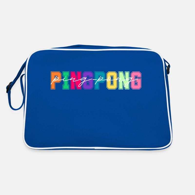 Ping pong colors - ping pong lover gift Retro Bag