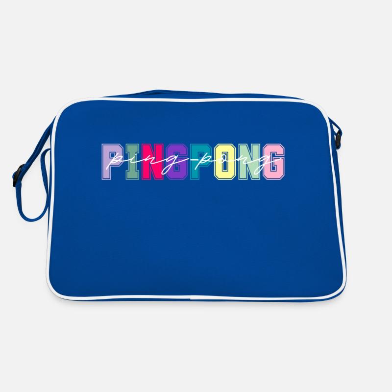 Ping pong colors - ping pong lover gift Retro Bag