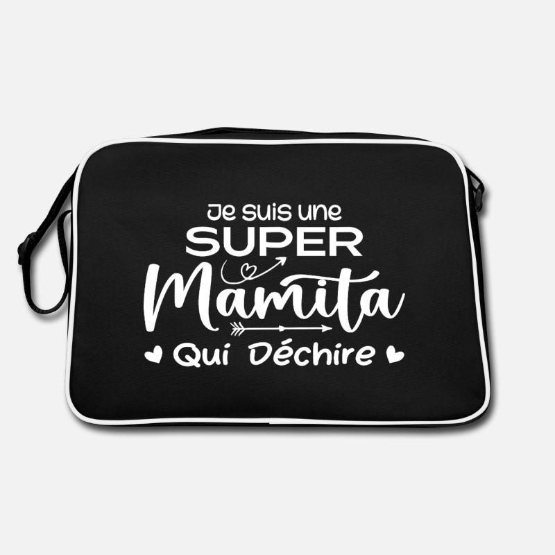 Ich bin eine Super-Mamita, die reißt Retro Tasche