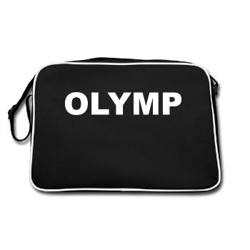 Mont Olympe Montagne des dieux et des pouvoirs. Culturiste - Sac Retro - noir/blanc - Dos