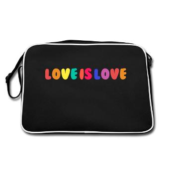 L’amour, c’est l’amour - Sac Retro - noir/blanc - Dos