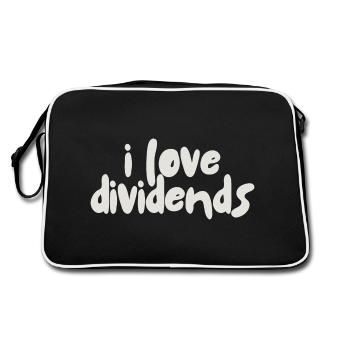 J’aime les dividendes - Sac Retro - noir/blanc - Dos