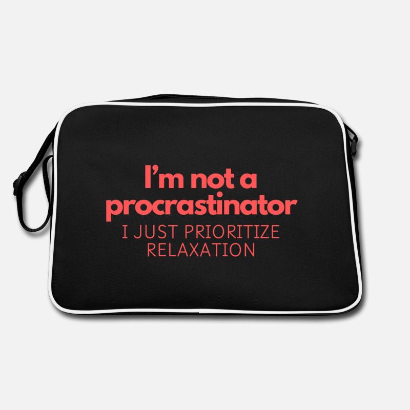Ich bin kein Zauderer Retro Tasche