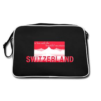 Suisse - Sac Retro - noir/blanc - Dos