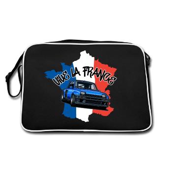 Vive la France National Colours Fête Nationale - Sac Retro - noir/blanc - Dos