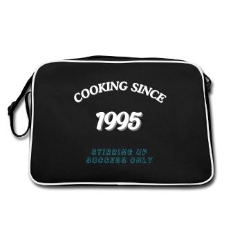 Cooking Since 1995 - Stirring Up Success Only - Retro Bag - black/white - Back