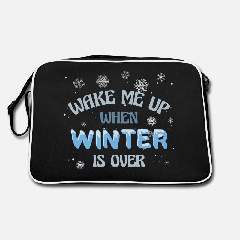 Wake me up when winter is over Retro Tasche